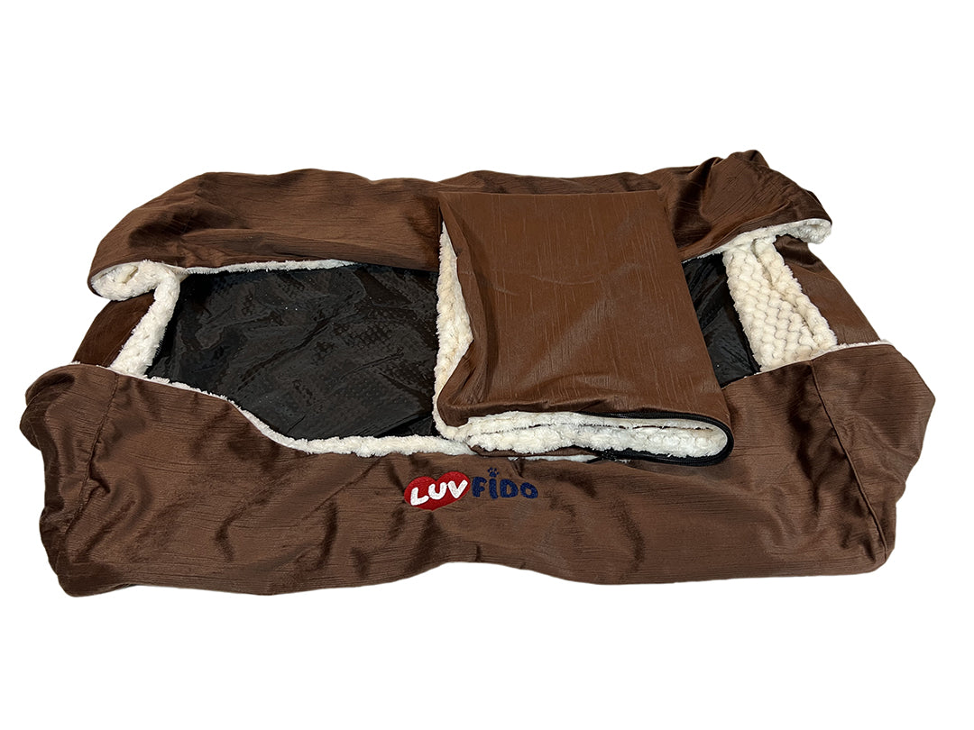 Cuddle Series Bed Cover (Brown)